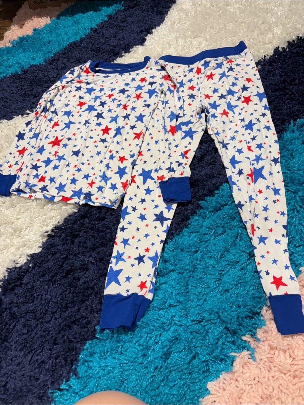 Little Sleepies Red & Blue Star Pajama Set